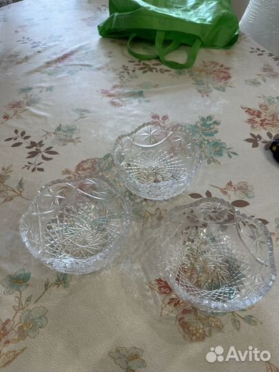 Ваза хрустальная