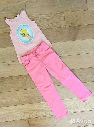 Вещи для девочки пакетом 110-128