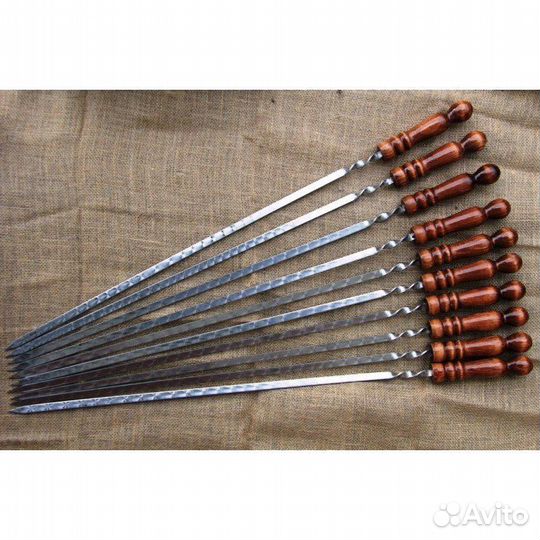 Набор шампуров с деревянной ручкой 6шт