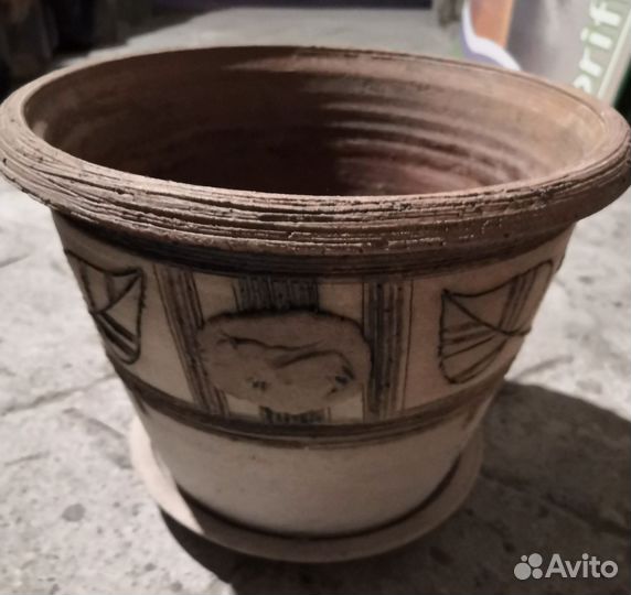 Кашпо керамическое для цветов