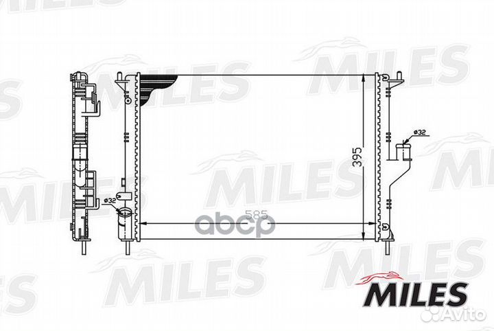 Радиатор renault duster/logan/sandero/ LADA LAR