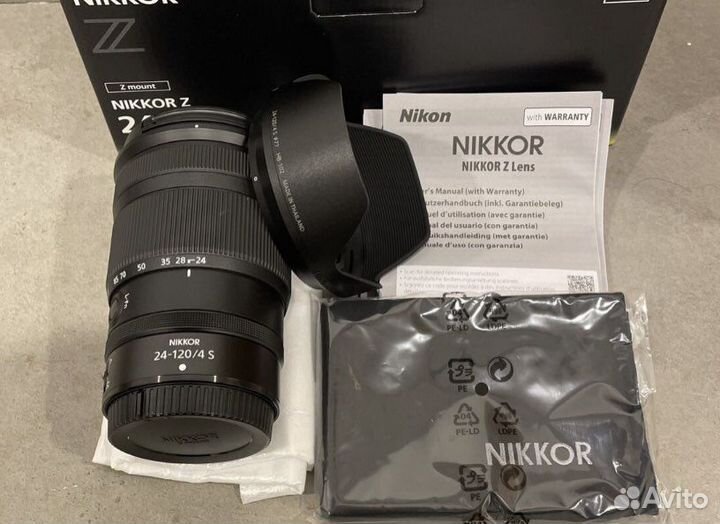 Nikon nikkor Z 24-120 f4 S, Новый