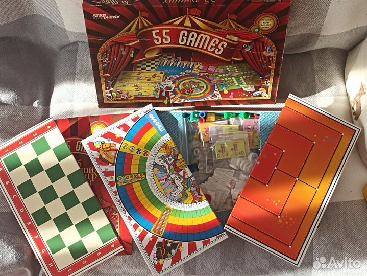 Набор настольных игр Step puzzle 55 лучших игр