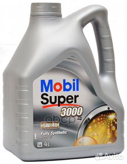 Масло моторное mobil super X1 3000 5W-40 4L Mobil