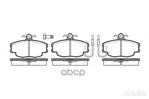 141 02 колодки дисковые п Renault Megan 1.4-2