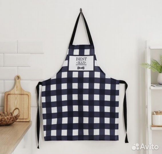 Фартук кухонный мужской, фартук прикольный Доляна