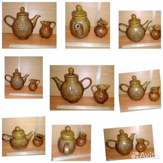 Чайник заварочный керамический и молочник из СССР