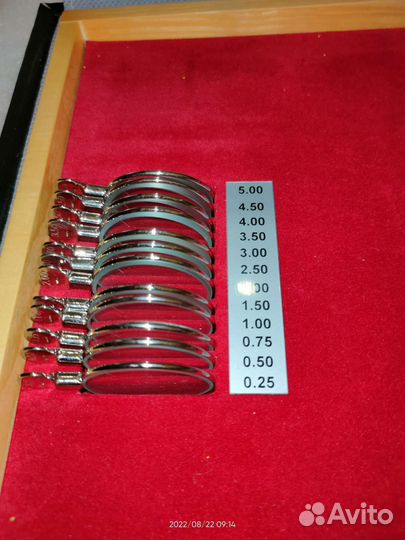 Набор пробных очковых линз 68 предметов