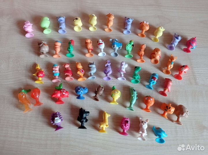 Прилипалы штучно, из разных серий