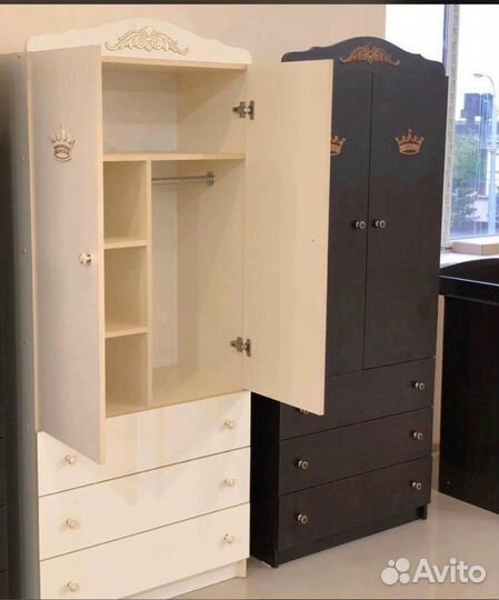 Шкаф детский двухсекционный