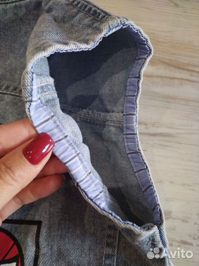 Джинсовая жилетка детская 110см