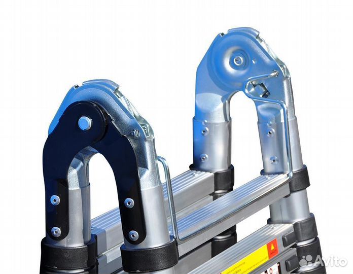 Телескопическая лестница стремянка SevenBerg QH 2x10 ступеней (4 м.+4 м.)