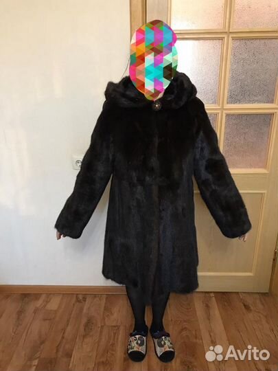 Элегантная норковая шуба 44-48 р-р