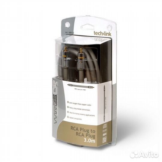 RCA кабель Techlink WiresCR RCA/Phono Plug HD to R