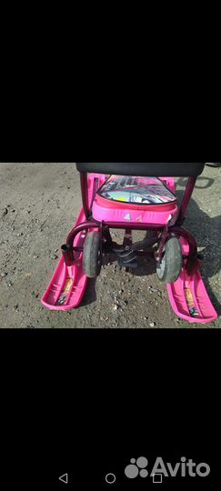 Детский снегокат с колесами