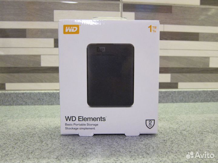 Внешний жесткий диск WD Elements 1Tb новый