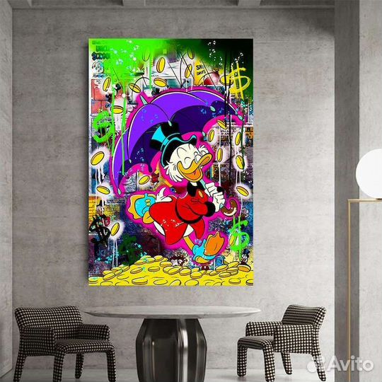 Картина маслом Денежный дождь