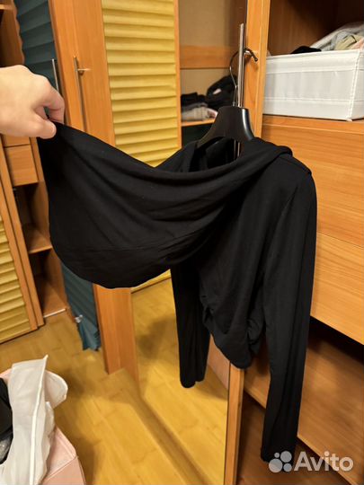 Кофта лайм с капюшоном