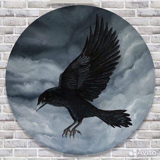 Набор картин маслом триптих «Ravens 1001»