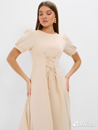 Seduction Store Платье женское вечернее телесное