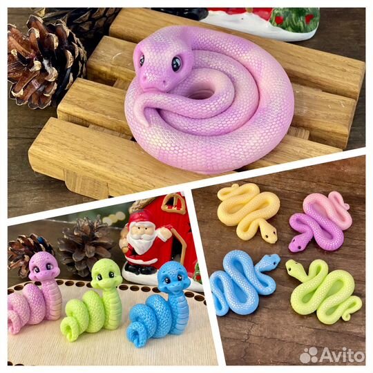 Мыло ручной работы, символ 2025 змея