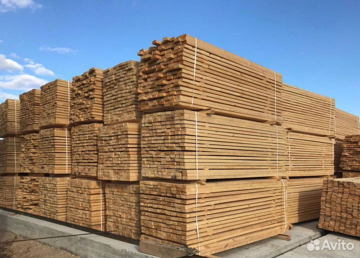 Доска обрезная хвоя (сосна и ель) 50x100x6000 гост