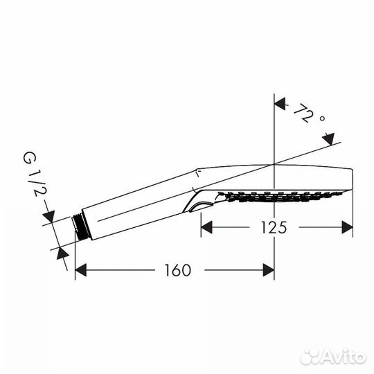 Лейка для душа Hansgrohe Raindance 26014000