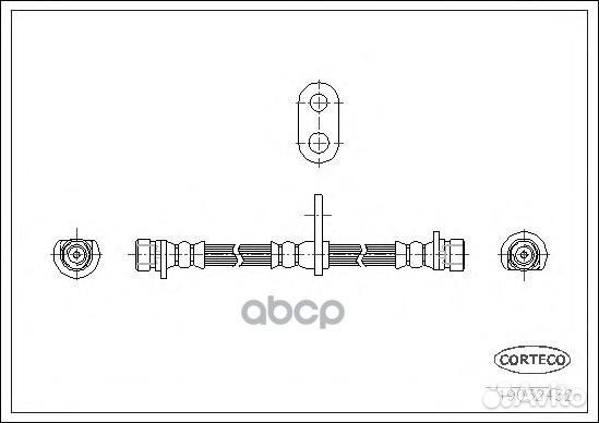 19032432 шланг тормозной задний Honda Accord