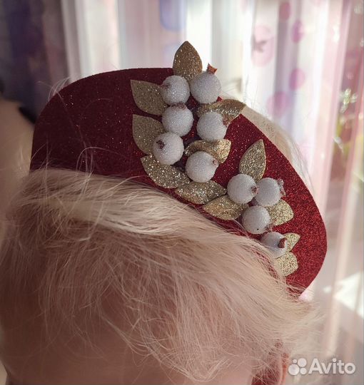 Ободок кокошник осень