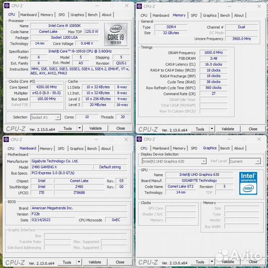 Процессор i9-10900, i9-109100, i9-10850K, i9-10900