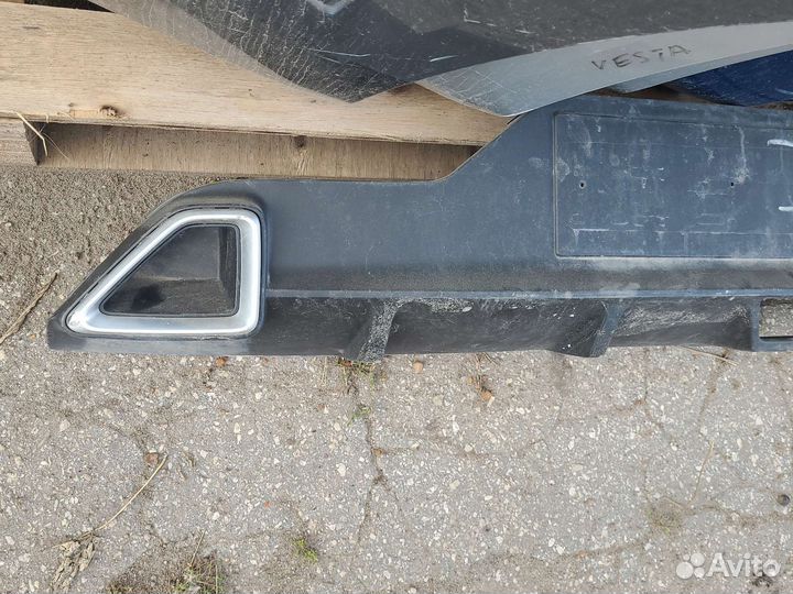 Накладка заднего бампера kia rio 4 fb с 2020