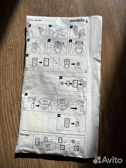 Пакеты для молока medela