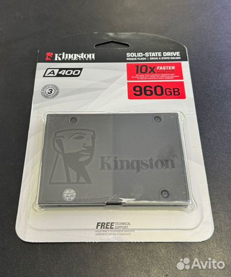 SSD диск Kingston 960 Gb A400 SA400S37/960G
