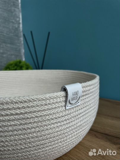 Корзина для хранения, салфетка из джута