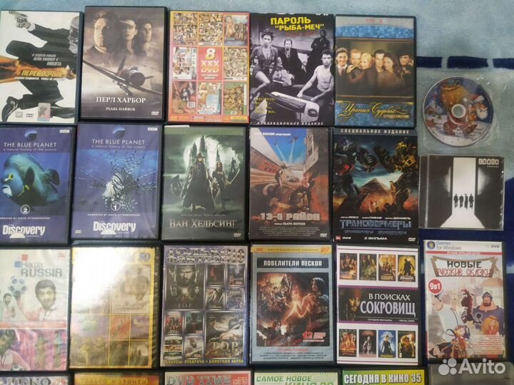 DVD, CD диски с играми и кино