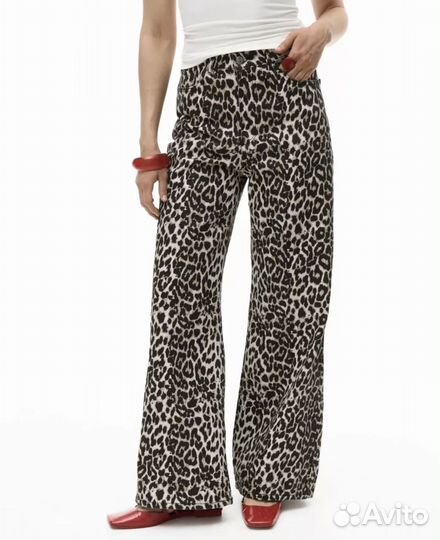 Леопардовые джинсы Look Online