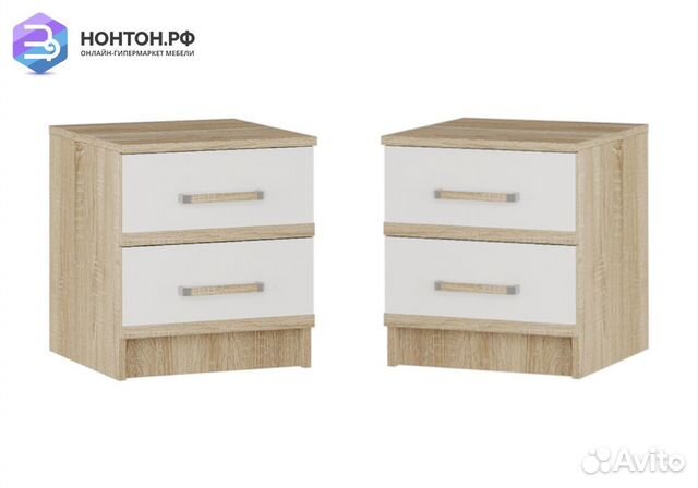 Комплект тумб Сакура дуб сонома / белый