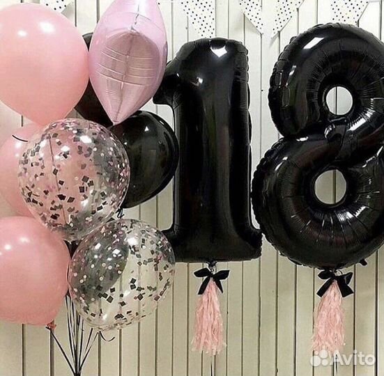 Гелиевые шары, воздушные шарики. Цветы