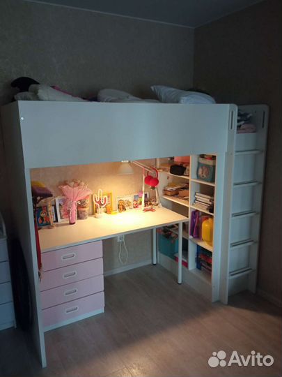 Кровать чердак икея стува