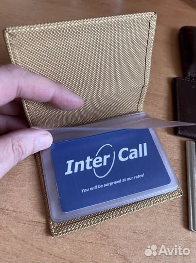 Кошелек Petek Calvin Klein кожа визитница