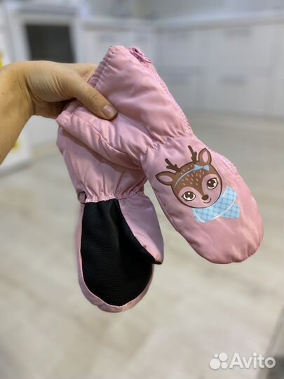 Варежки зимние детские краги