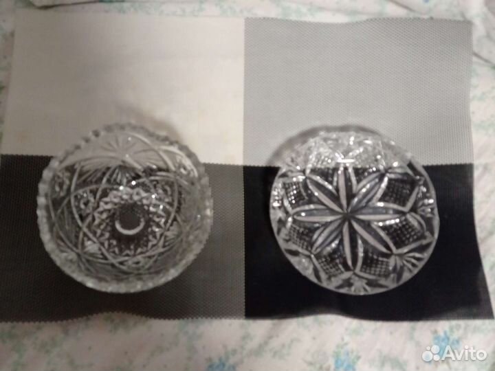 Пепельница хрустальная СССР и салатник