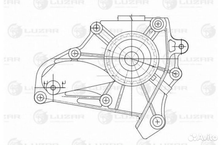 Luzar LWP 1942 Насос водяной