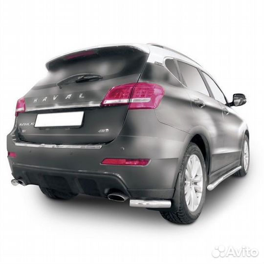 Защита заднего бампера Haval H2