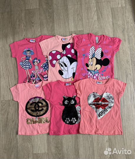 Футболки, костюм, платья для девочки