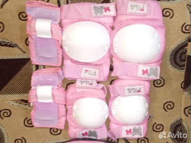 Комплект защиты для роликов, велосипеда со шлемом