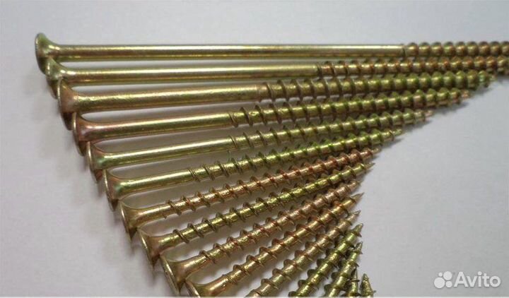 Саморезы желтые по дереву