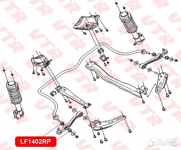 Полиуретановая втулка стабилизатора передней подве