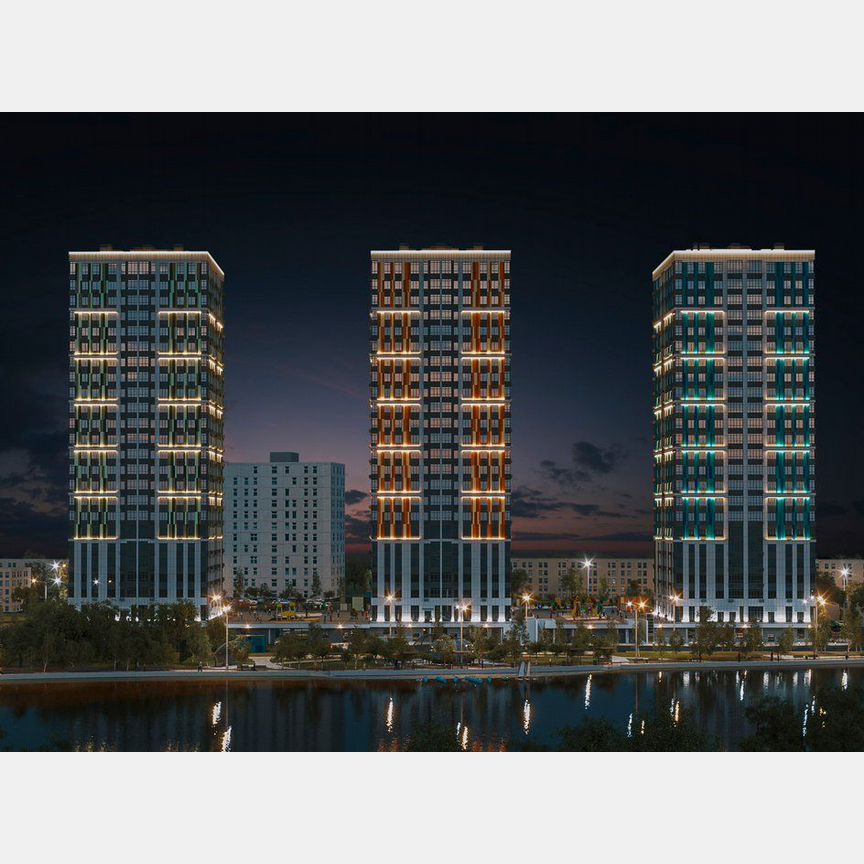 1-к. квартира, 49,5 м², 2/23 эт.