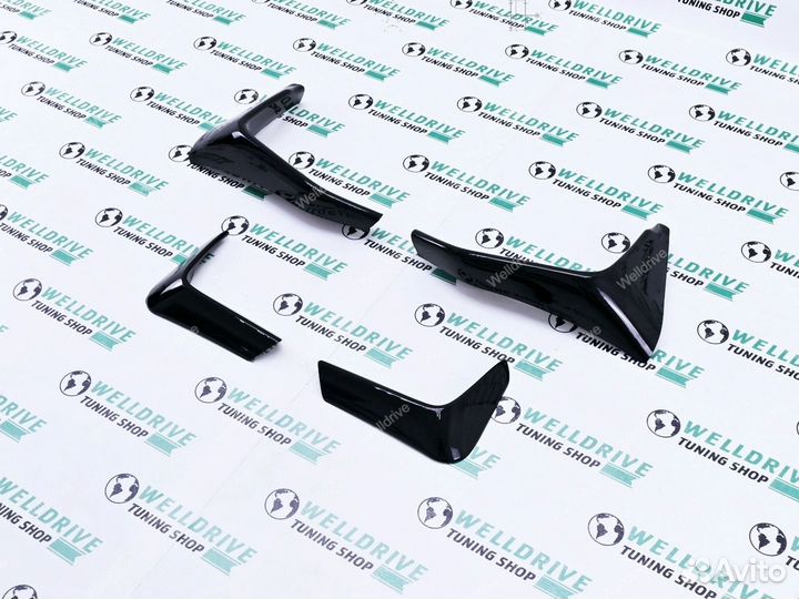 Накладки на задний бампер BMW M3 F80 F81 клыки